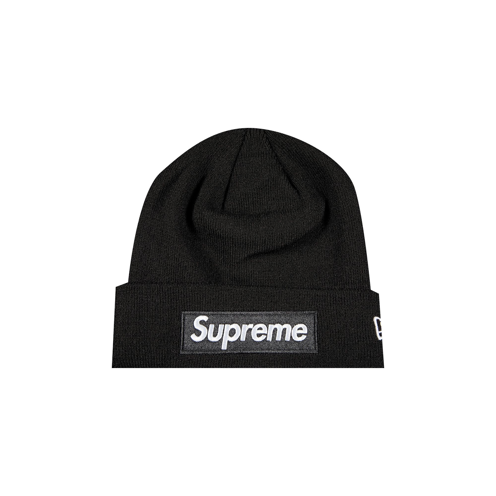 Buy Supreme x New Era Box Logo Beanie 'Black' - FW21BN9 BLACK | GOAT