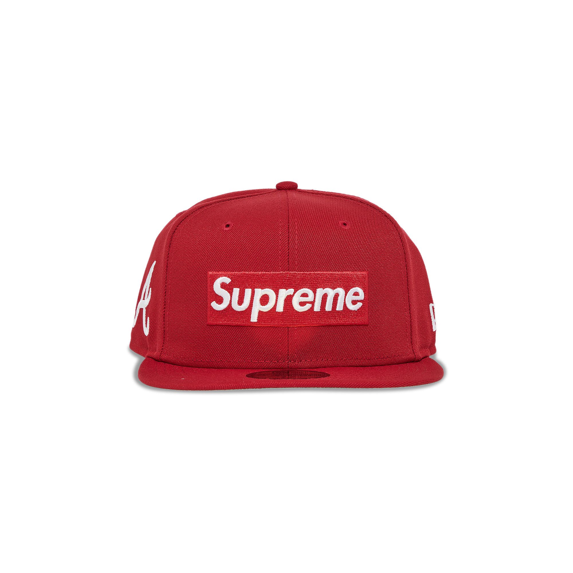 Buy Supreme x MLB Teams Box Logo New Era 'Red - Atlanta