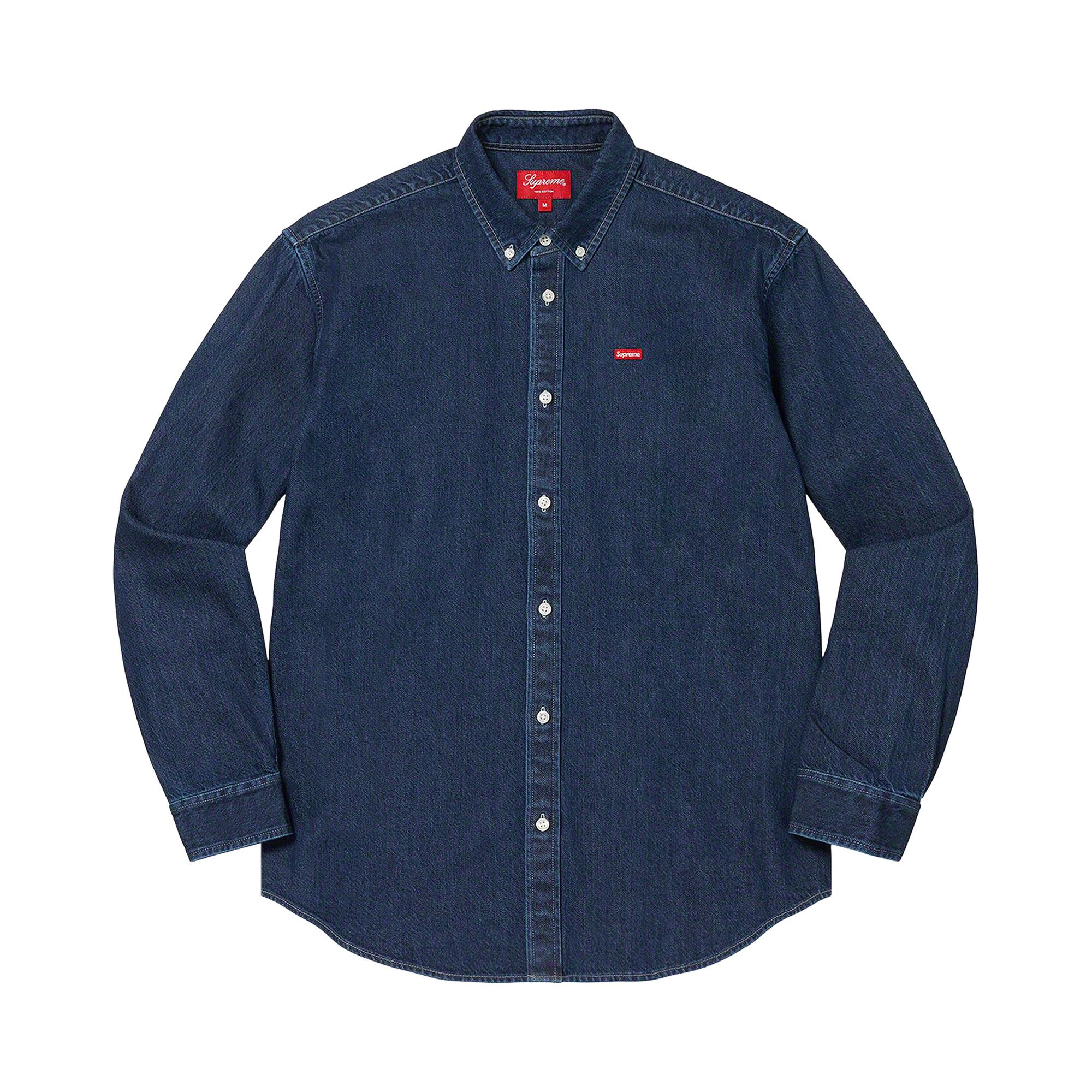 Buy Supreme Small Box Shirt 'Denim' - FW22S7 DENIM | GOAT