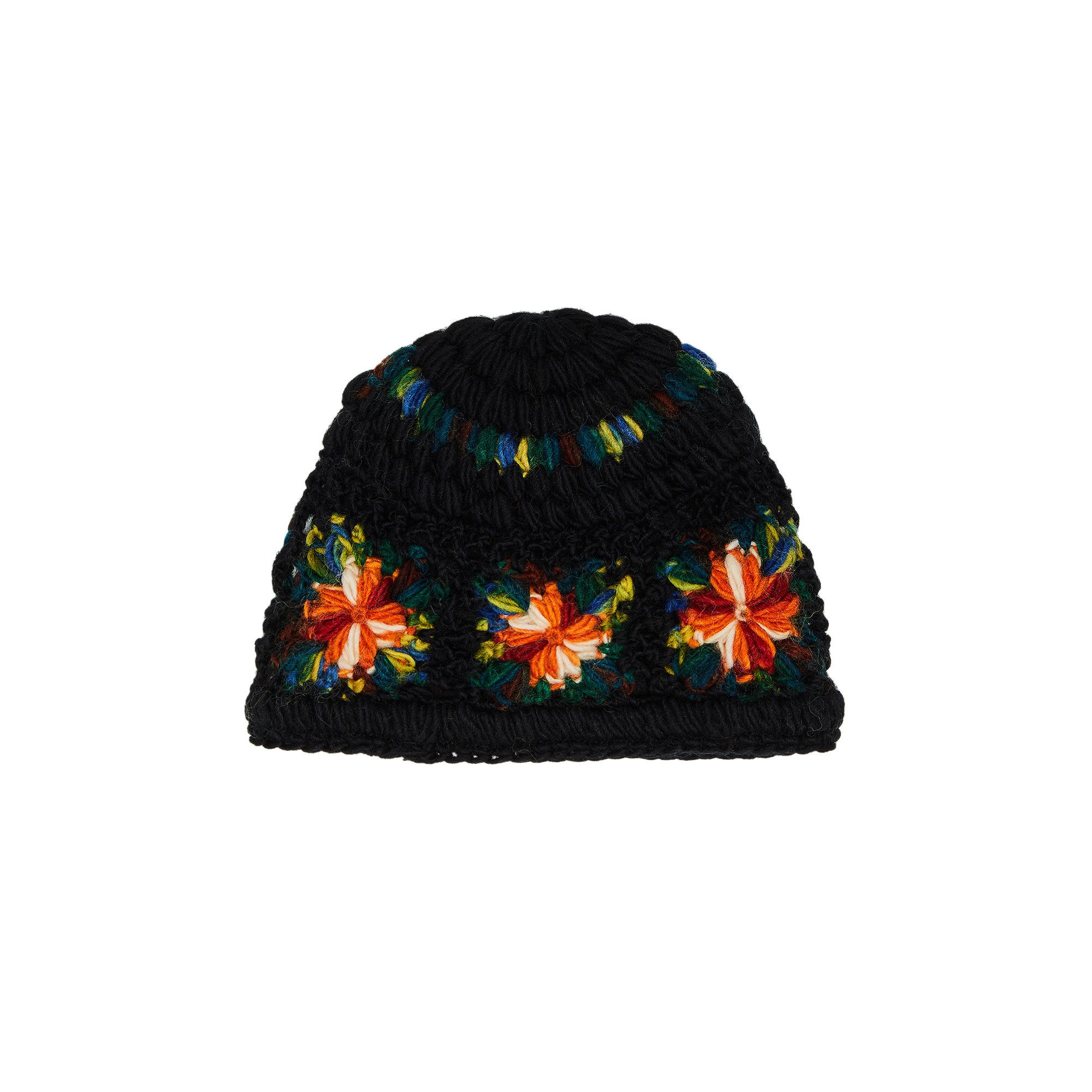 Buy Supreme Crochet Beanie 'Black' - SS25BN12 BLACK | GOAT