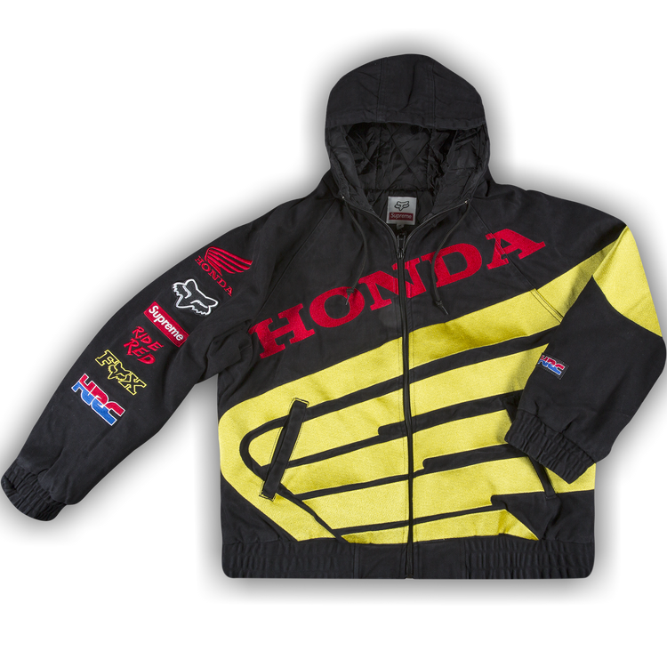 Buy Supreme x Honda Fox Racing Puffy Zip Up Jacket 'Black