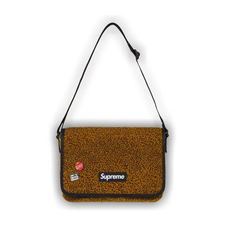 Buy Supreme Velvet Small Messenger Bag 'Tan Leopard' - FW25B9 TAN
