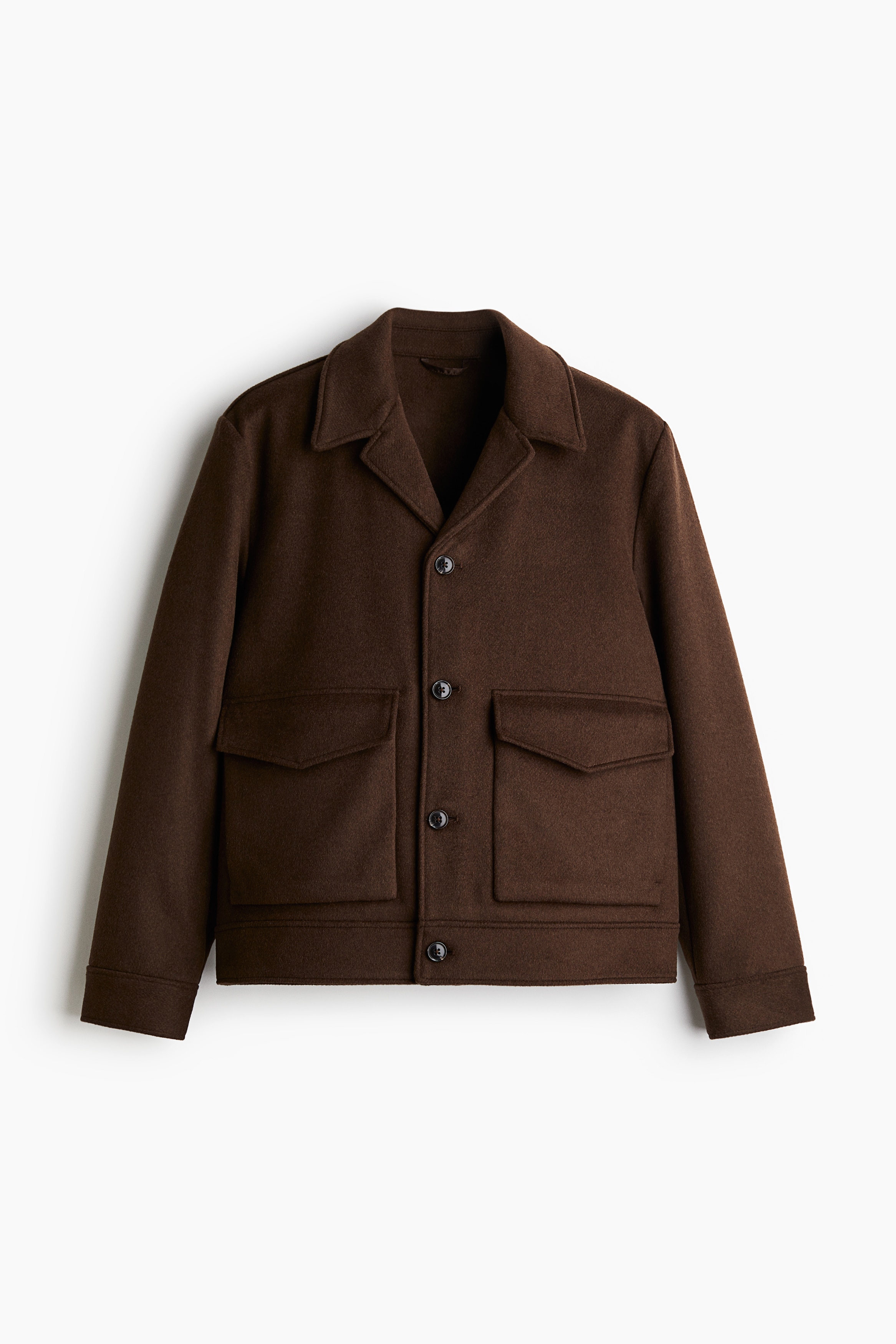 Wool-Blend Jacket - Dark brown - Men | H&M US