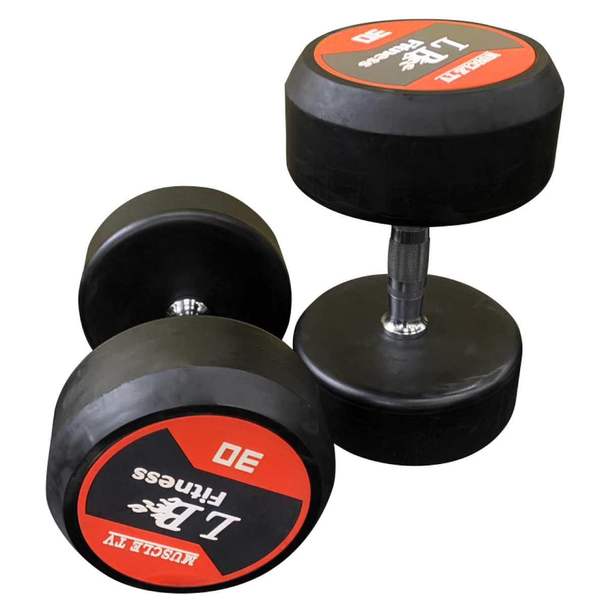 ラバーダンベル（1~30kgペア） ダンベルラック、フラットベンチ