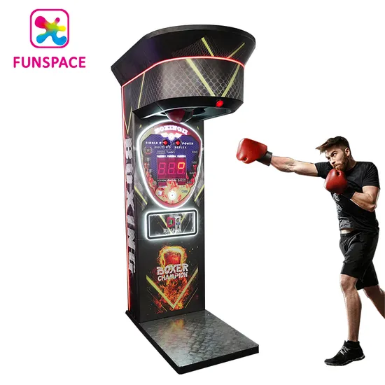 Black Black Gold Boxing Machine Punch Boxing Games Machine Arcade