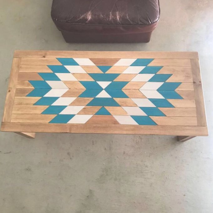 ローテーブル ☆ネイティブ柄☆オルテガ - 310R | minne byGMOペパボ