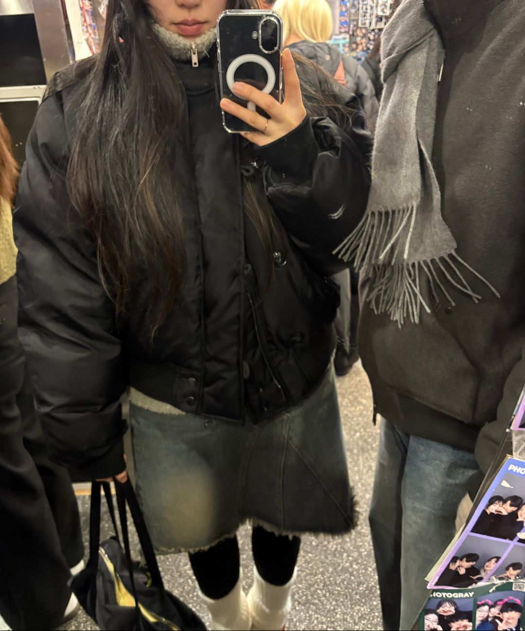 MUSINSA公式 | PARTIMENTO 1950 N2B ミリタリーショートパーカー ブラック