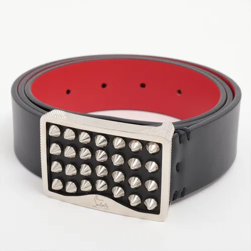 クリスチャンルブタン スタッズ セラミック ベルト 90/36 ブラック