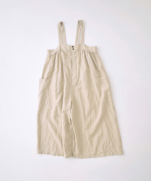 ブラックリネンワイドサロペット｜nest Robe / CONFECT ONLINE SHOP