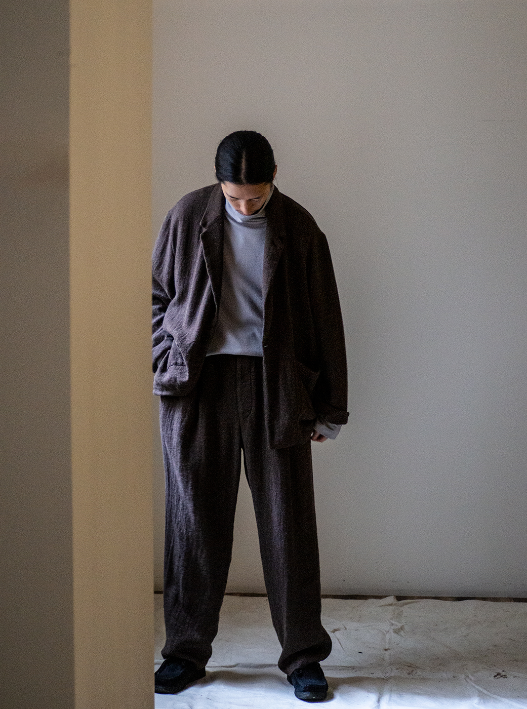 LINEN/WOOL VIYELLA｜nest Robe / CONFECT ONLINE SHOP
