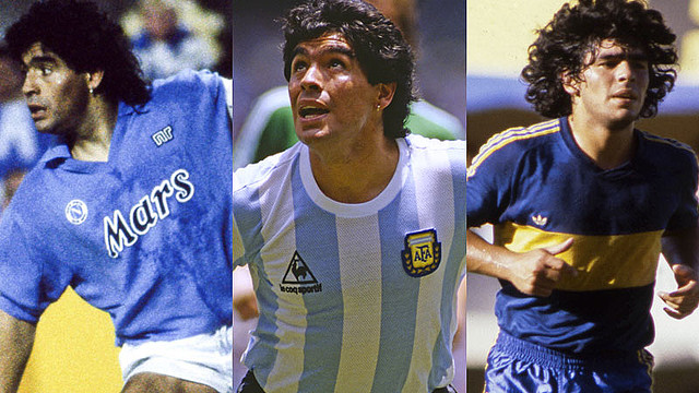 マラドーナ、代表とクラブで忘れられない「12のユニフォーム姿