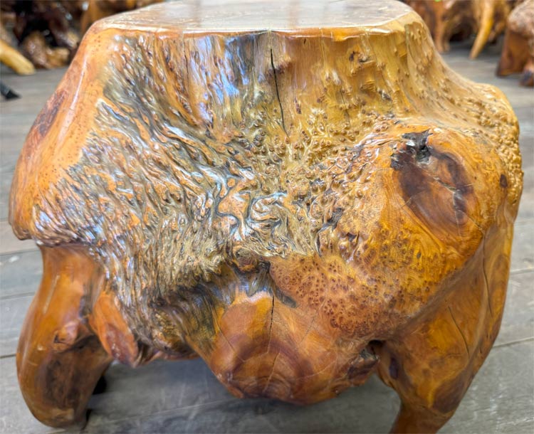 楽天市場】送料無料 自然木 木の根 オブジェ W56cm 花台 盆栽卓 根卓