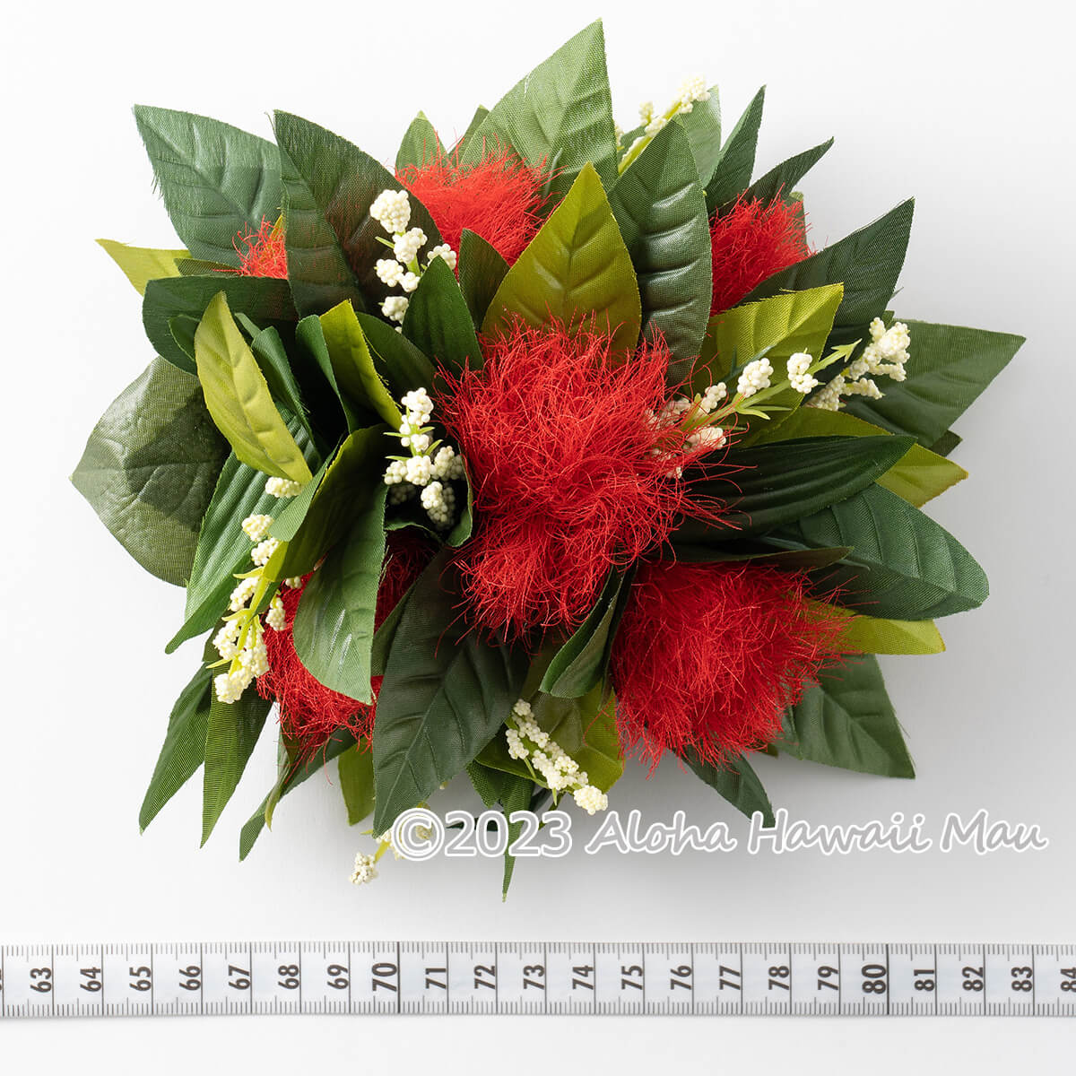 楽天市場】フラダンス 髪飾り オヒアレフア＆マイレ髪飾り レッド