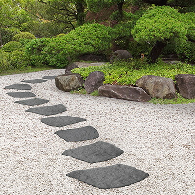 楽天市場】敷石 軽量 小道 石 和風 庭 アプローチ 再生ゴム タカショー