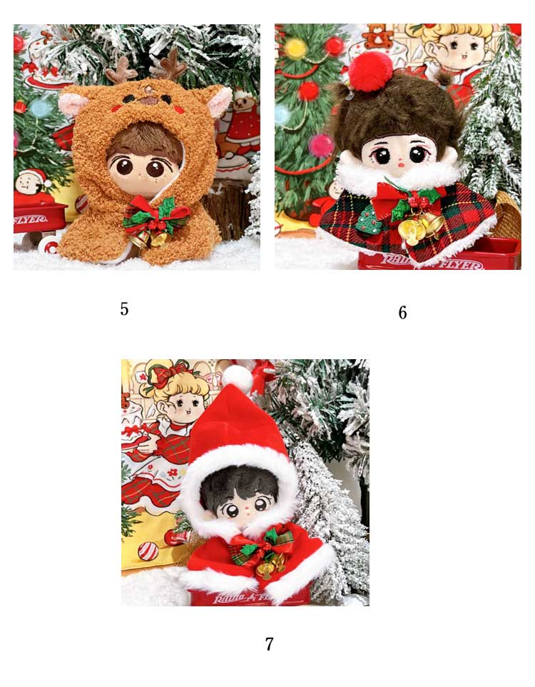 楽天市場】ぬいぐるみ 10cm ぬい服 クリスマス ポンチョ コスチューム