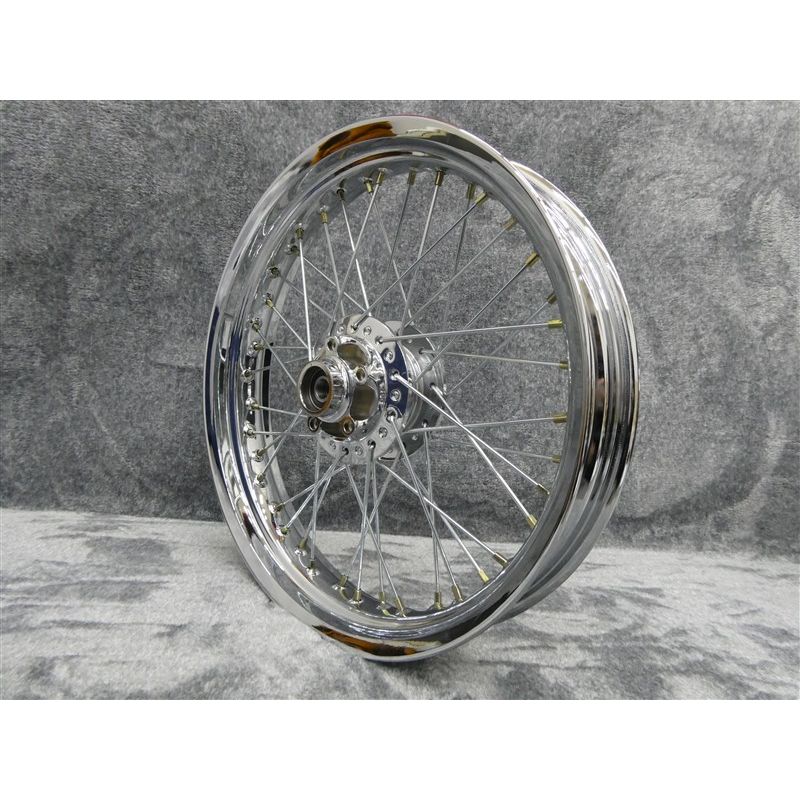楽天市場】ゼファー750 スポークホイール メッキ 前18インチ 後18