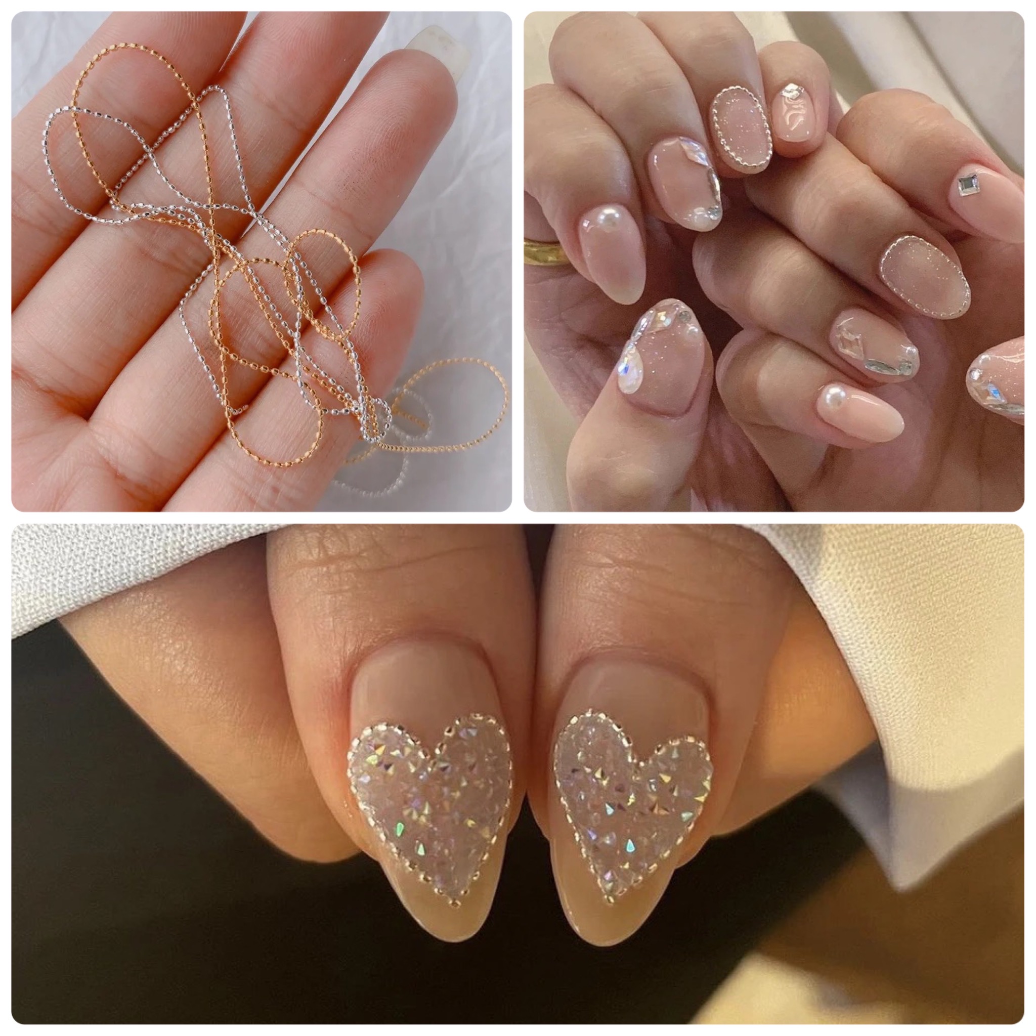 楽天市場】ネイルチェーン【30センチ】ボールチェーン 0.8ミリ