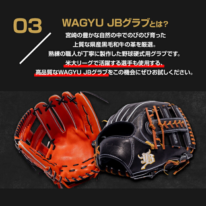 楽天市場】【ふるさと納税】宮崎和牛革使用 WAGYU JB硬式用オーダー