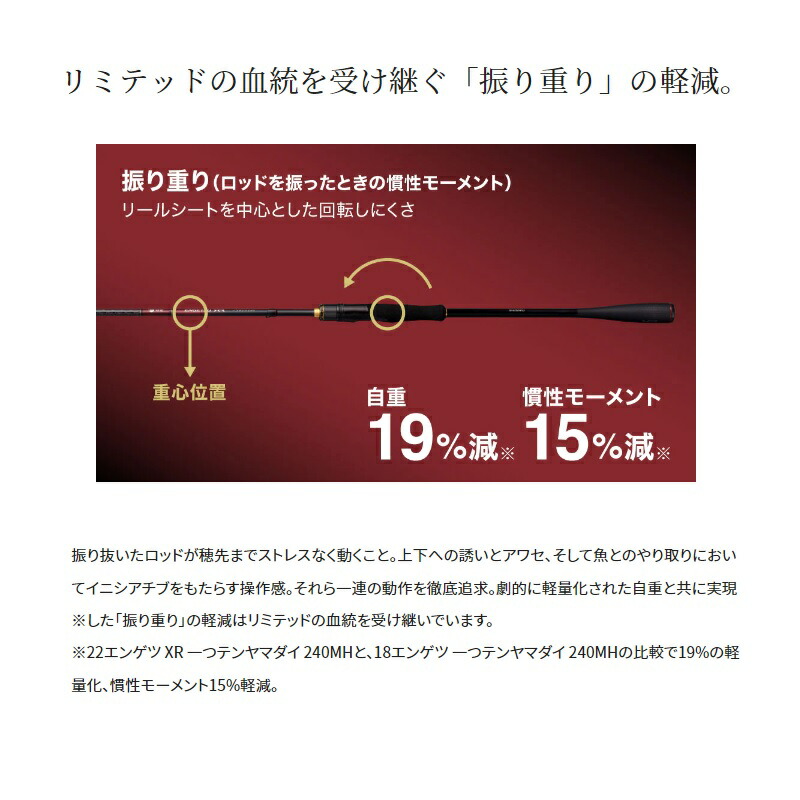 楽天市場】シマノ 炎月XR 一つテンヤマダイ 245M / ひとつテンヤ 竿