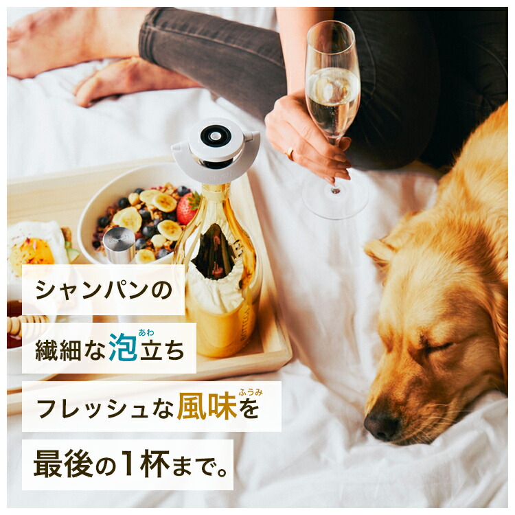 楽天市場】zzysh（ズィッシュ）シャンパンプリザーバーセット 炭酸抜け