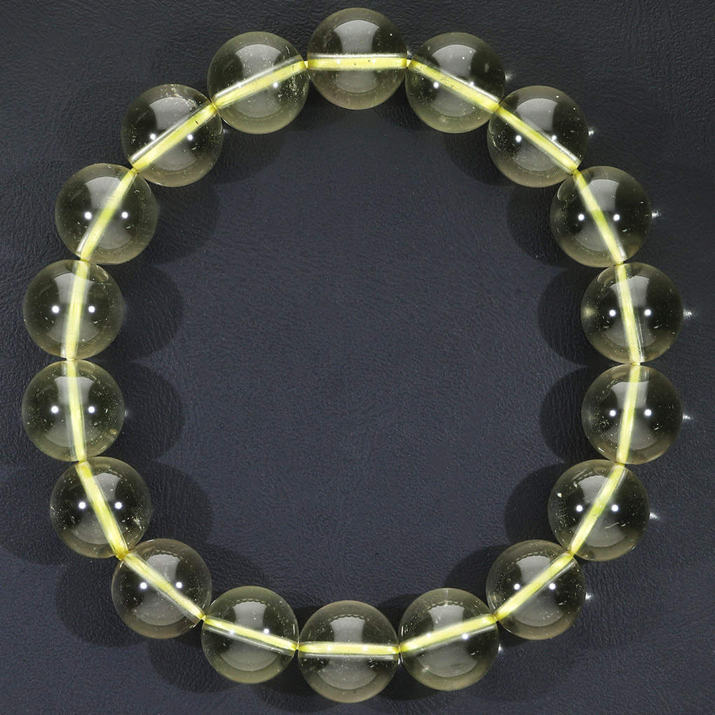 リビアングラス ブレスレット 11.5mm 19cm メンズ L レディース LL