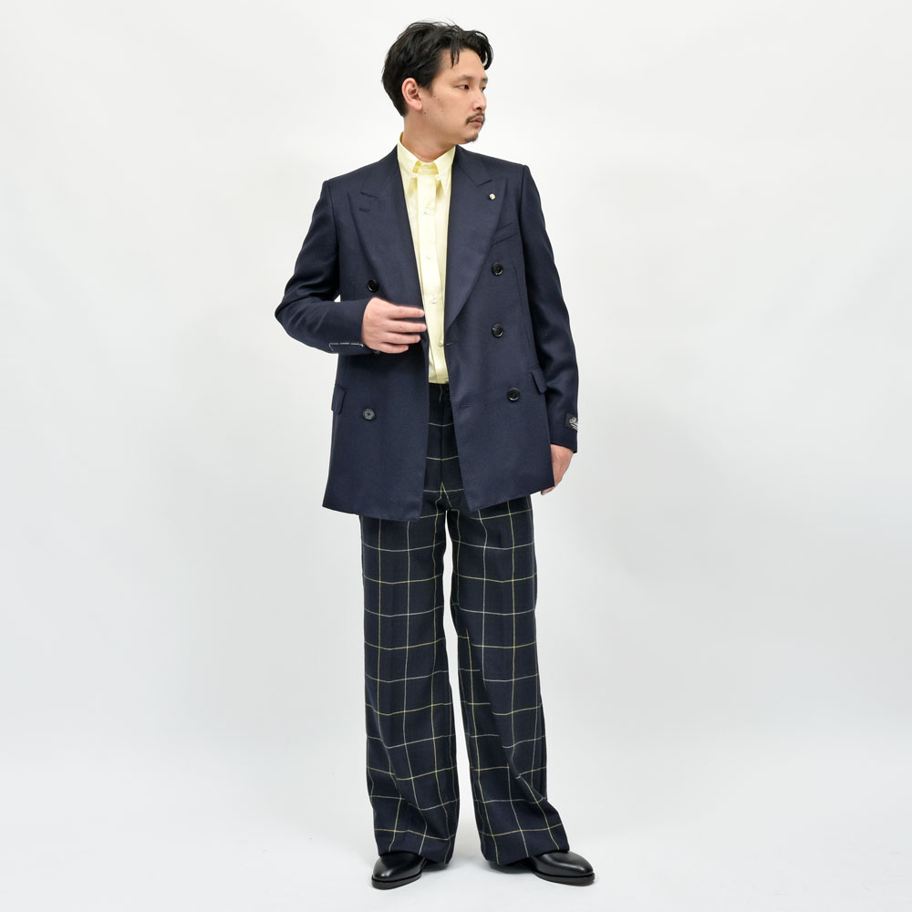 Belvest（ベルベスト）ウールホップサック6Bダブルジャケット G810S