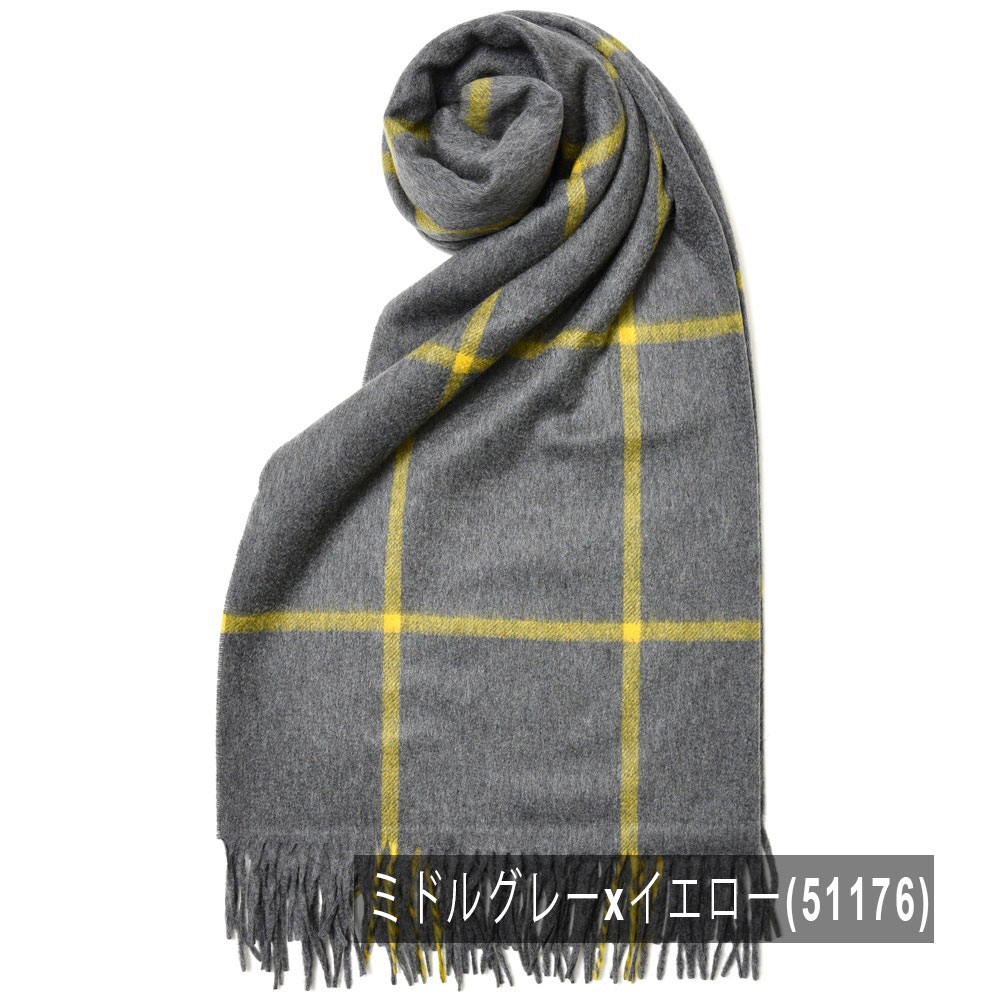 Joshua Ellis（ジョシュア エリス）カシミアウインドーペーン大判