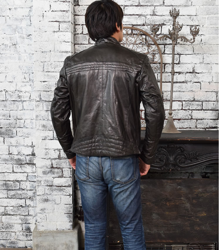 楽天市場】【30％OFFクーポン】イタリア製 ラムレザー メンズ