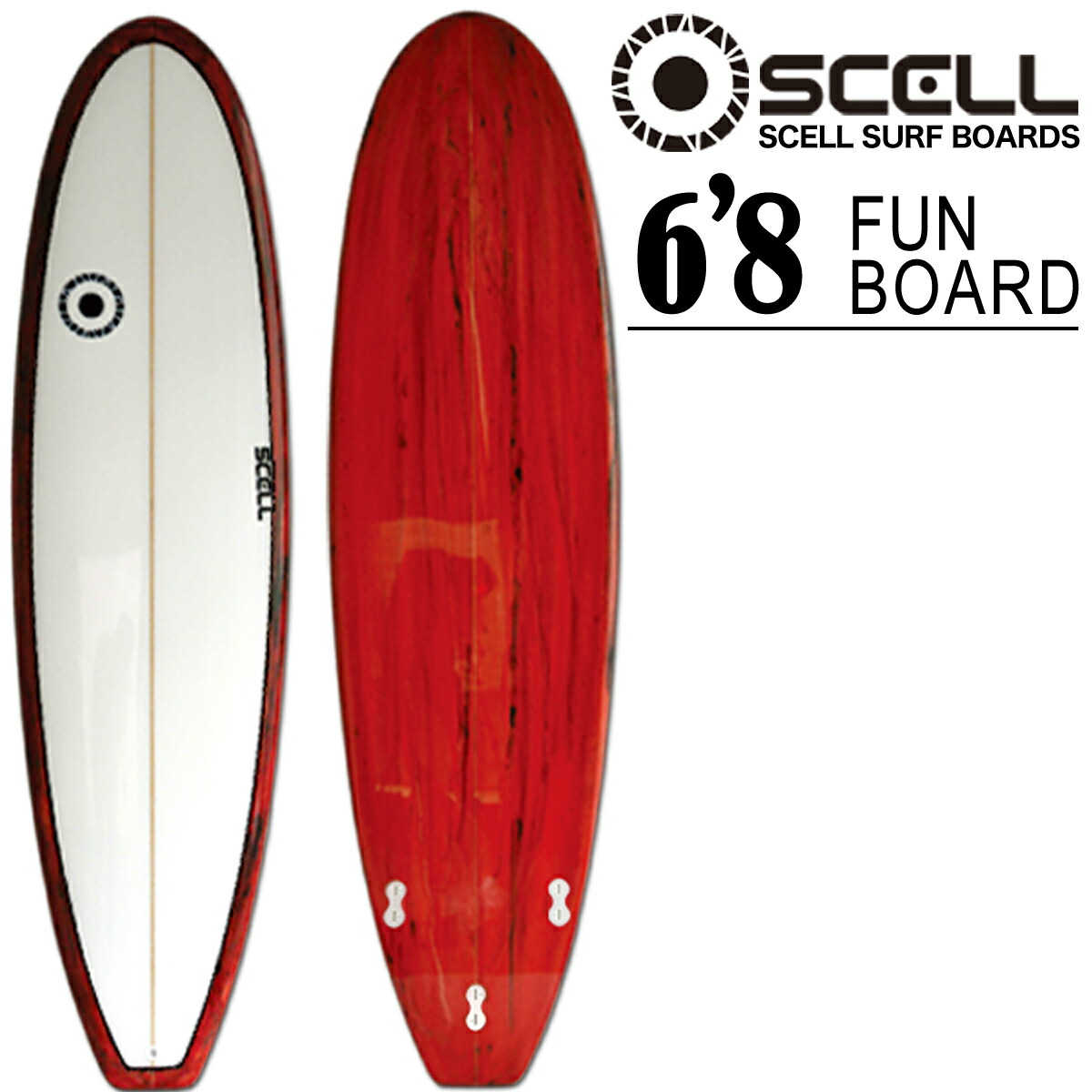 アロハサーフボード 6.8フィート、ファンボード アロハサーフボード