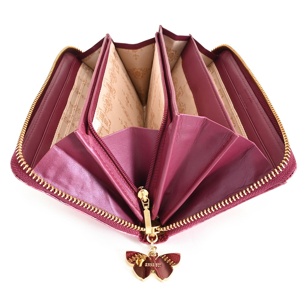 楽天市場】アナスイ ローズハート 財布 長財布 ラウンドファスナー