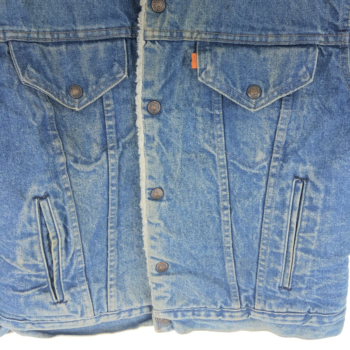 古着 70年代 リーバイス Levis オレンジタブ デニムボアジャケット USA