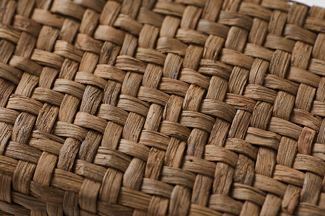 やまぶどう弁当箱(国産材/網代編み)(約)幅20×マチ14×高さ7cm(約)250g