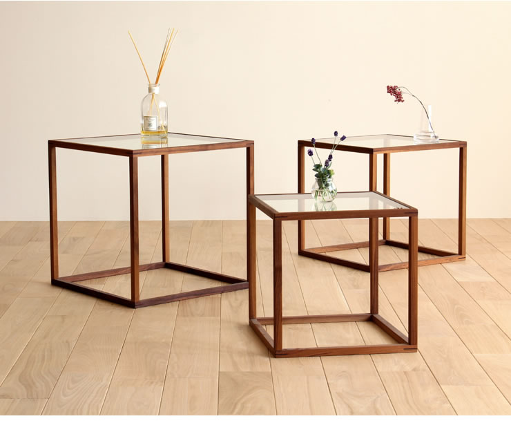 無垢材で作ったネストテーブル小サイズ【 リビングテーブル｜リビング