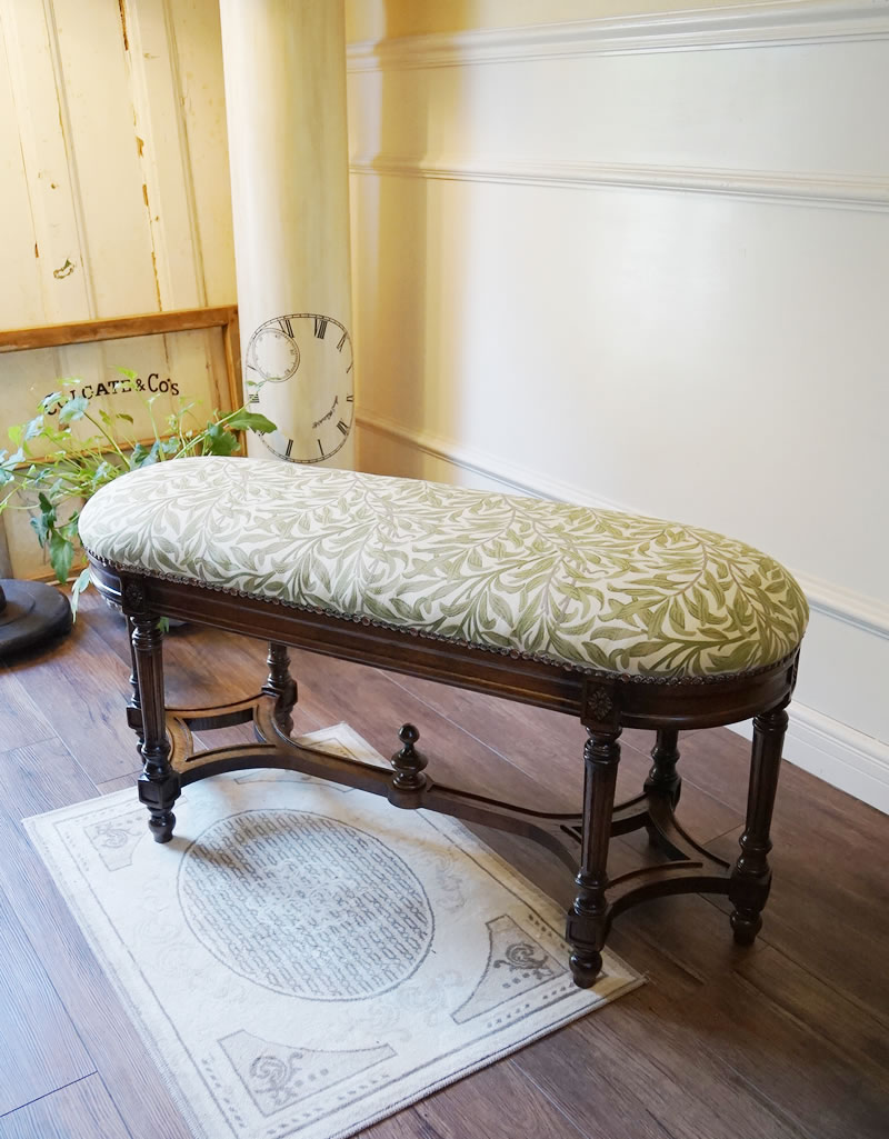 楽天市場】アンティーク家具 ロングベンチ スツール ウィリアムモリス