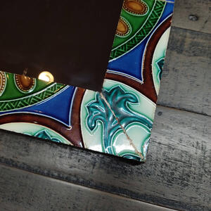 楽天市場】【送料無料】アンティークタイルミラー 正方形 ミラー 鏡