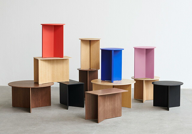 お取り寄せ】HAY (ヘイ) Slit Table Wood スリットテーブル High
