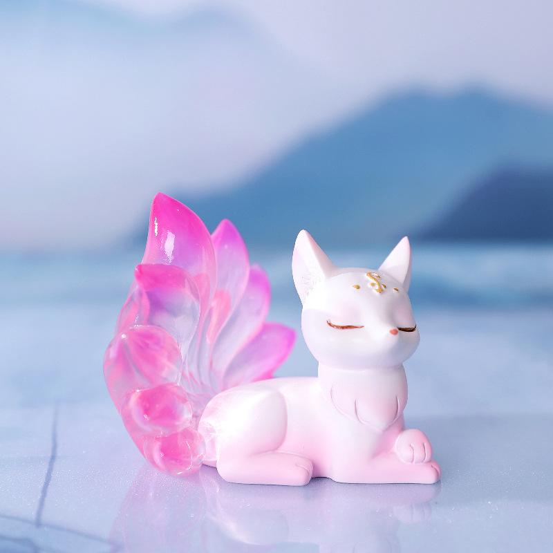 楽天市場】かわいい 飾り 雑貨 創造的な レトロ 豆 山 九 尾の キツネ