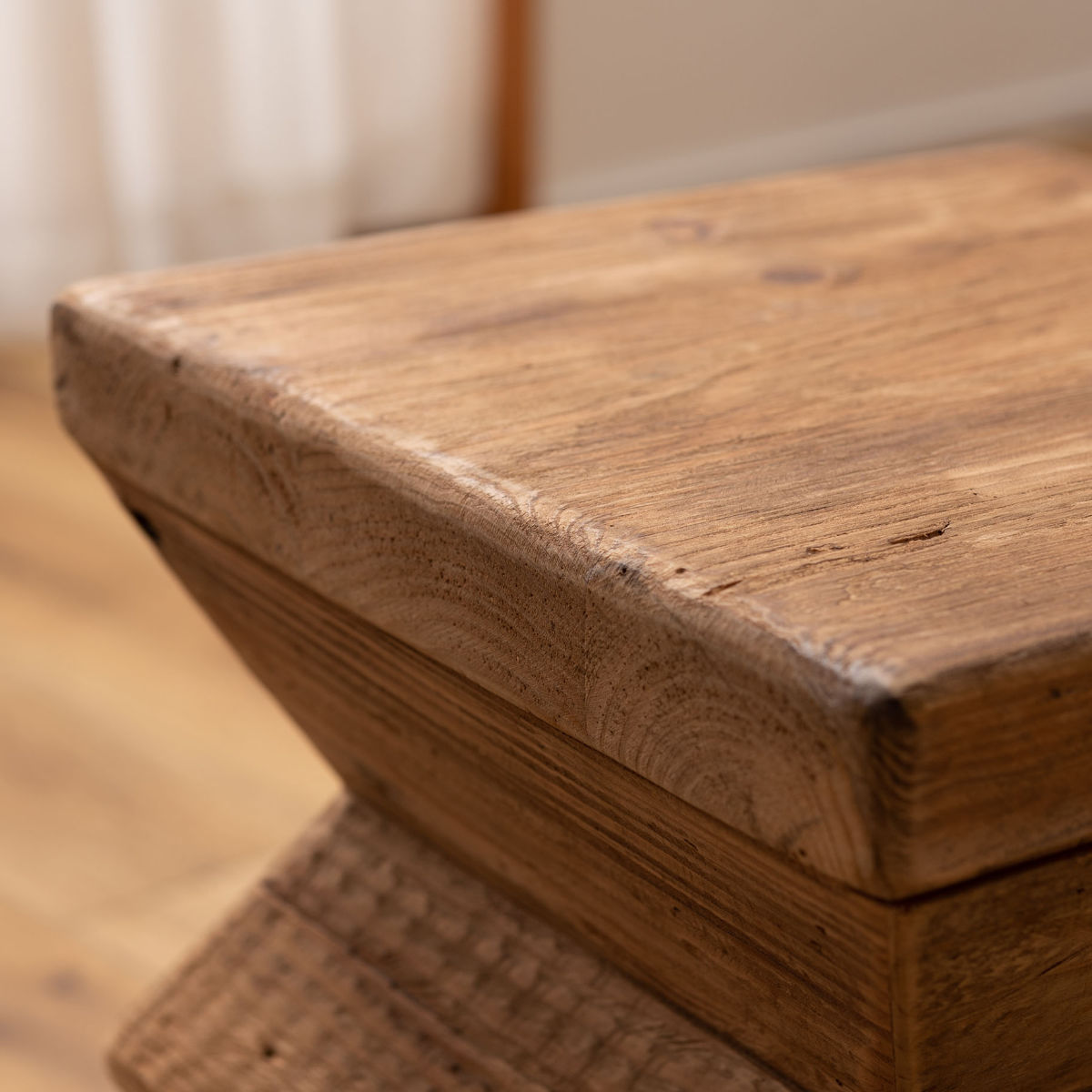 楽天市場】スツール 高さ42cm 天然木 古材 （ 木製 椅子 イス チェア