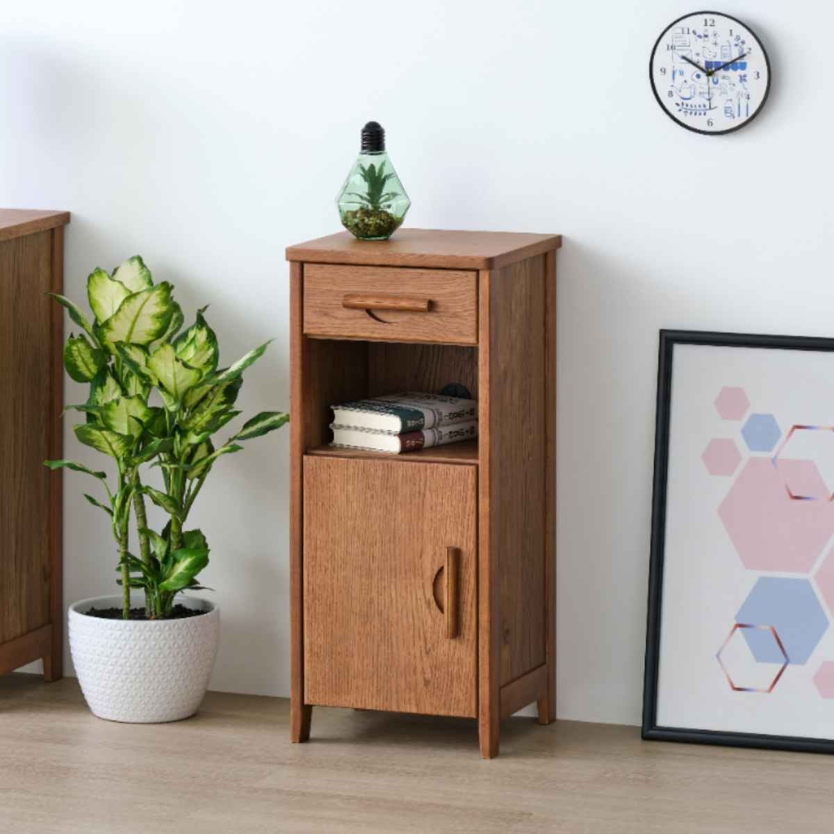 RENSEY レンセイ ミヤモト家具 チェスト キャビネット 開戸 電話台 ②