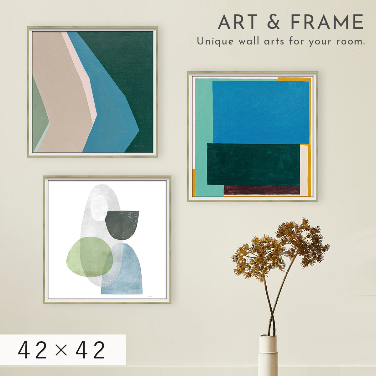 楽天市場】アートパネル 抽象 42×42cm アート ポスター 抽象画 モダン