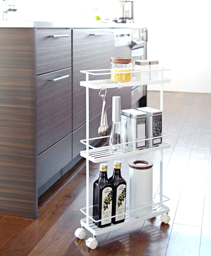 楽天市場】［ スリムキッチンワゴン タワー ］山崎実業 tower キッチン