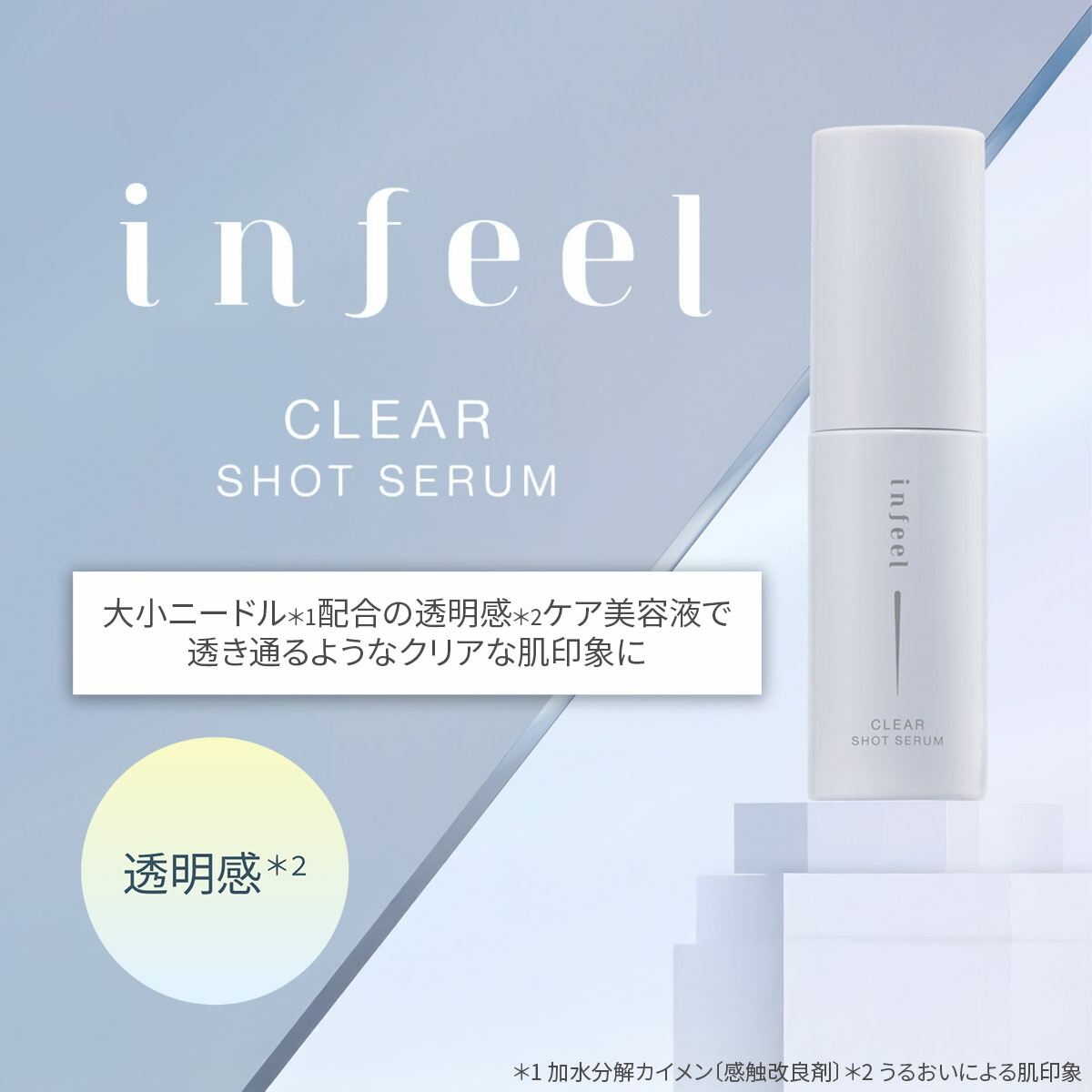 楽天市場】針美容液 infeel クリアショットセラム 日本製 美容液 針