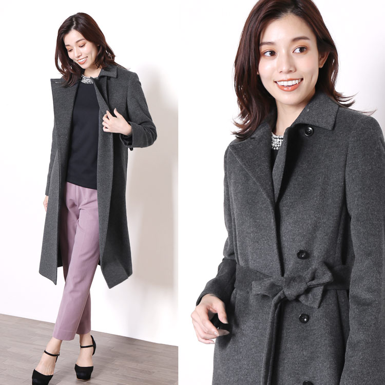 楽天市場】【10%offクーポン】カシミヤ ブレンド ウール コート