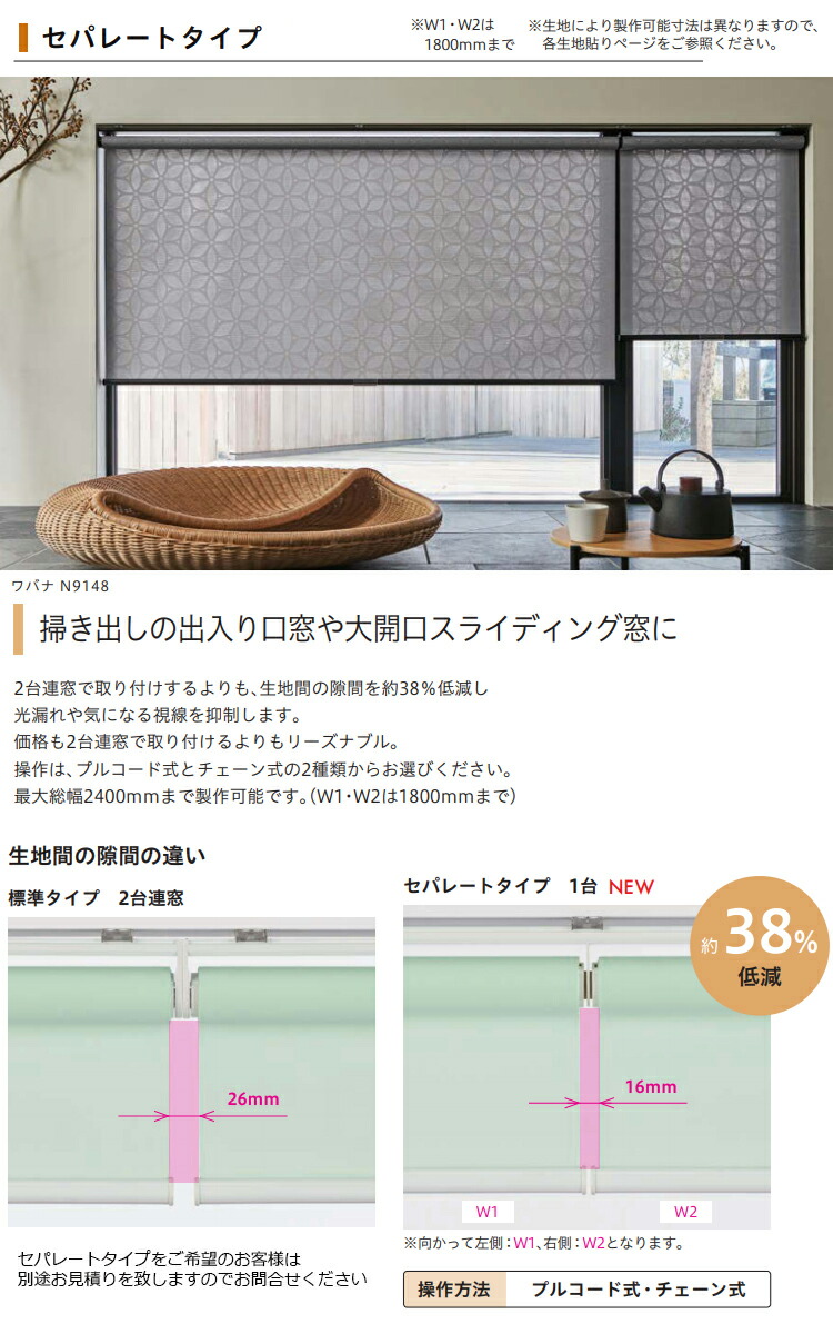 楽天市場】ロールスクリーン フェスタII 洗える ウォッシャブル仕様