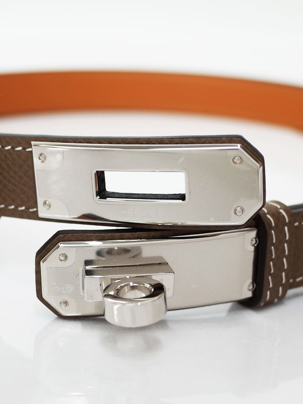 HERMES】【シルバー金具】エルメス『ケリー ベルト』H069853CK18 C刻印