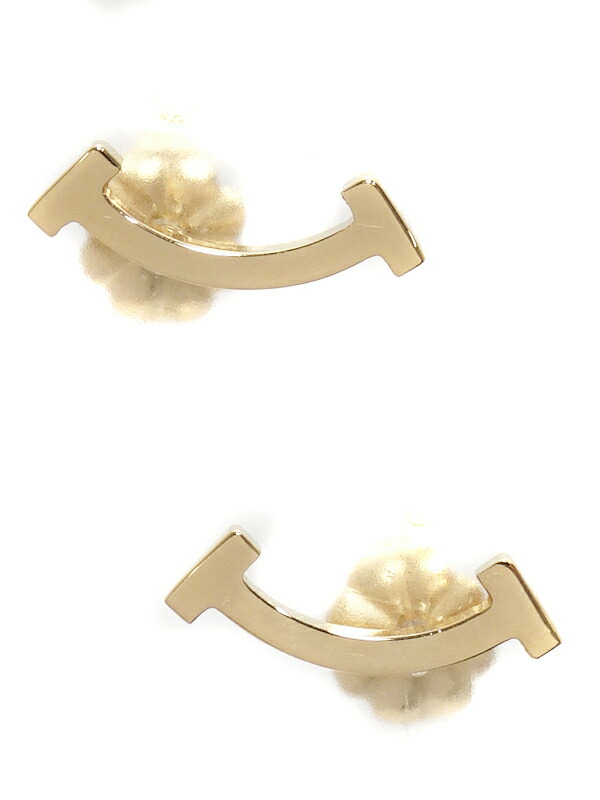 TIFFANY＆Co.】ティファニー『K18PG Tスマイル ピアス』1週間保証