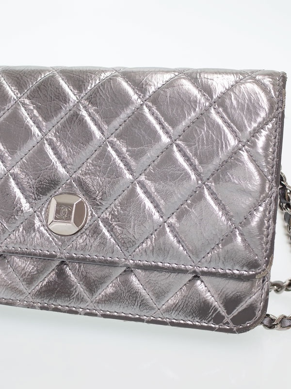 CHANEL】【シルバー金具】シャネル『マトラッセ チェーンウォレット