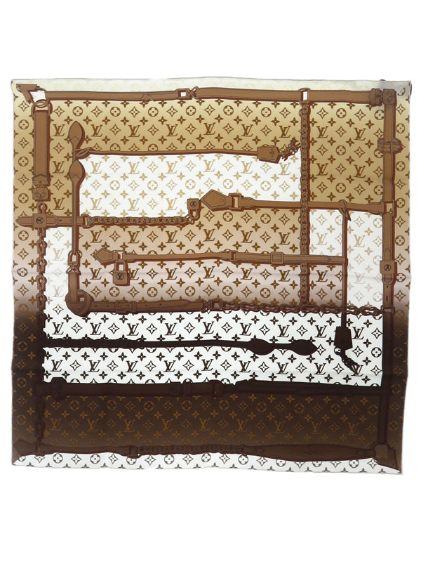 LOUIS VUITTON】ルイヴィトン『モノグラム シルクスカーフ』M77635
