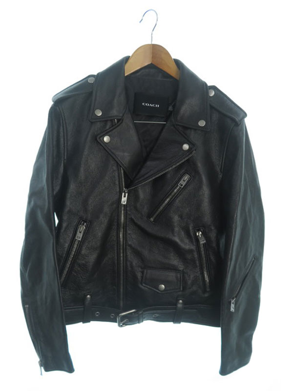 COACH】コーチ『レザーライダースジャケット sizeXS』CL359 メンズ