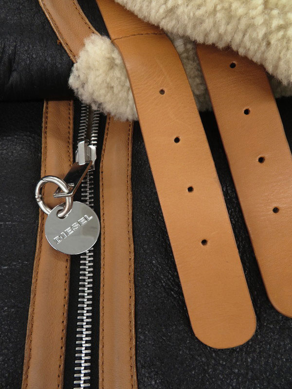 DIESEL】ディーゼル『ムートンジャケット sizeS』メンズ レザー